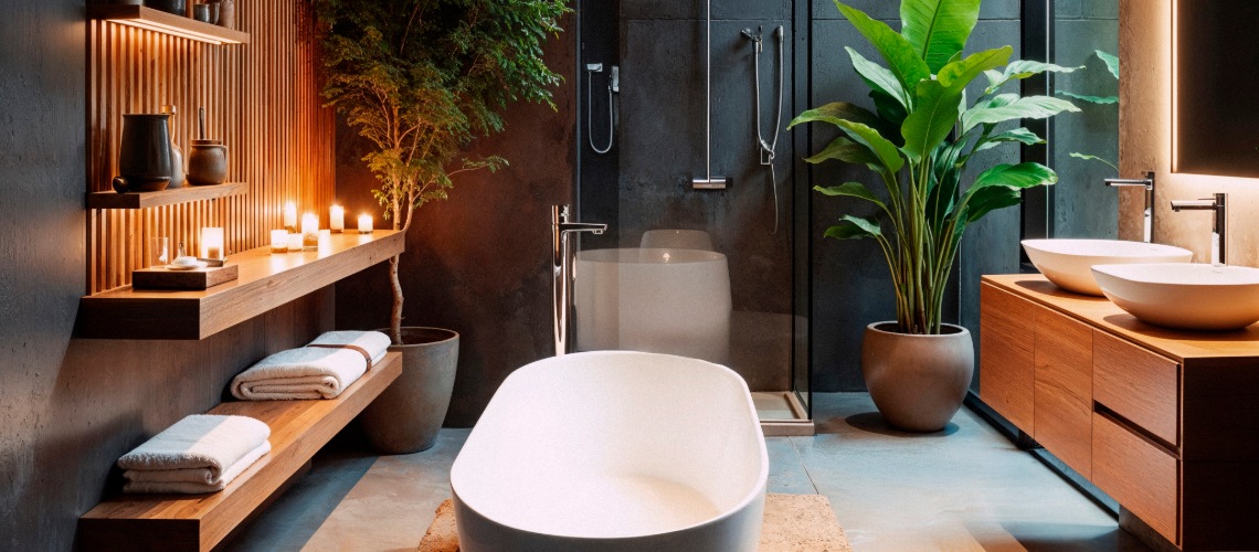modern luxurious bathroom