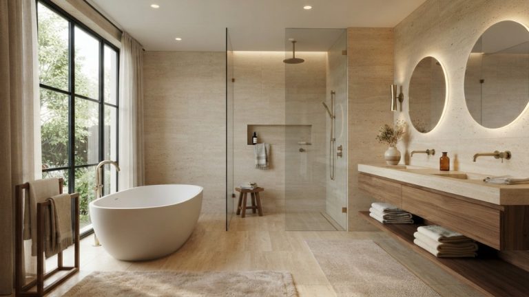 high-end luxury bathroom interior